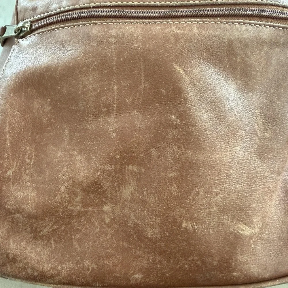 Coach Leather Backpack Vintage 90's British Tan Drawstring‎ Buckle #0519